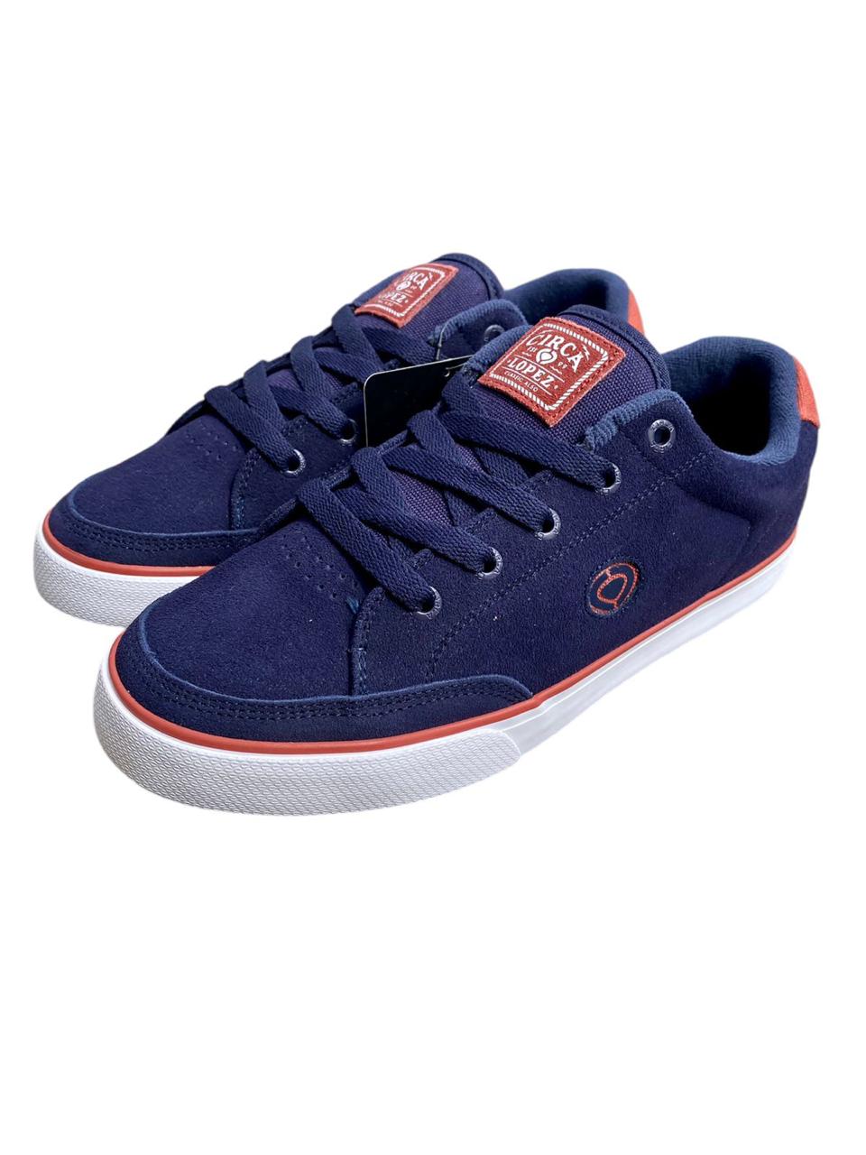 Tenis Americanos Circa AL50 SLIM GREY STONE RED