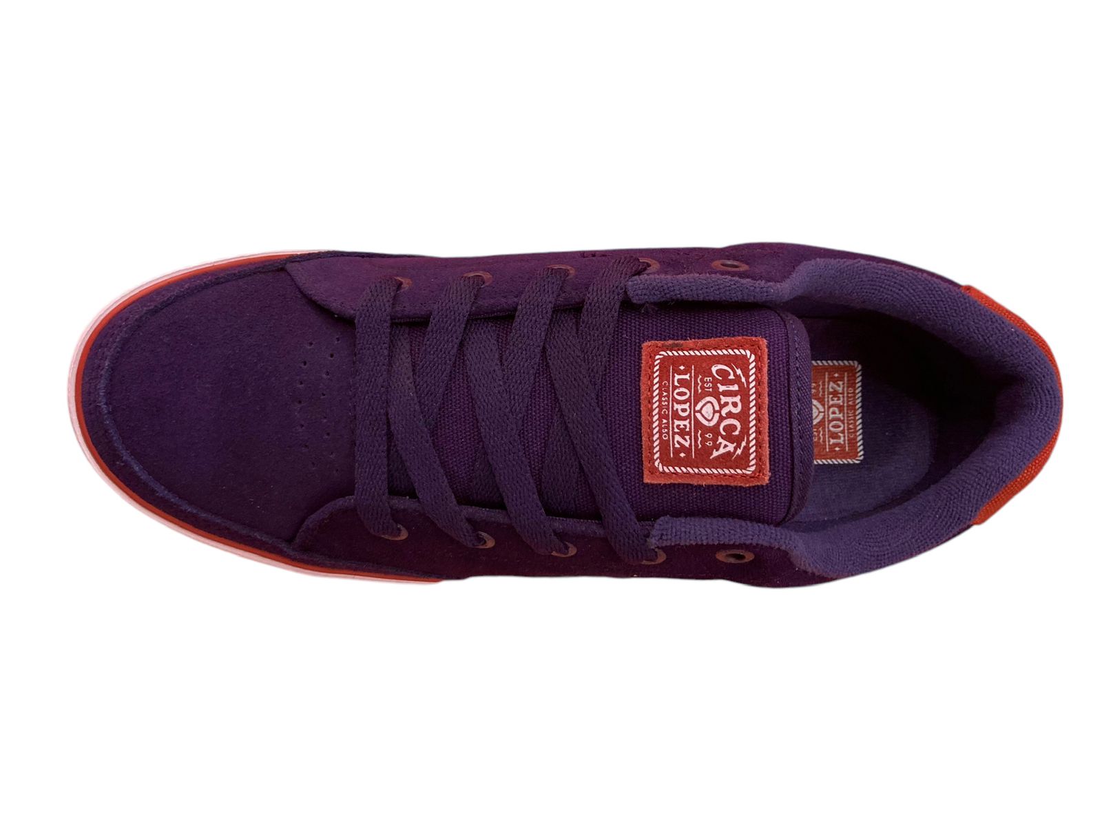Tenis Americanos Circa AL50 SLIM GREY STONE RED - Image 4