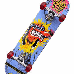 Patineta skate profesional Die Trying Perro punk
