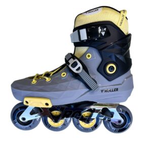 Patines profesionales V-roller A23-V gris con amarillo