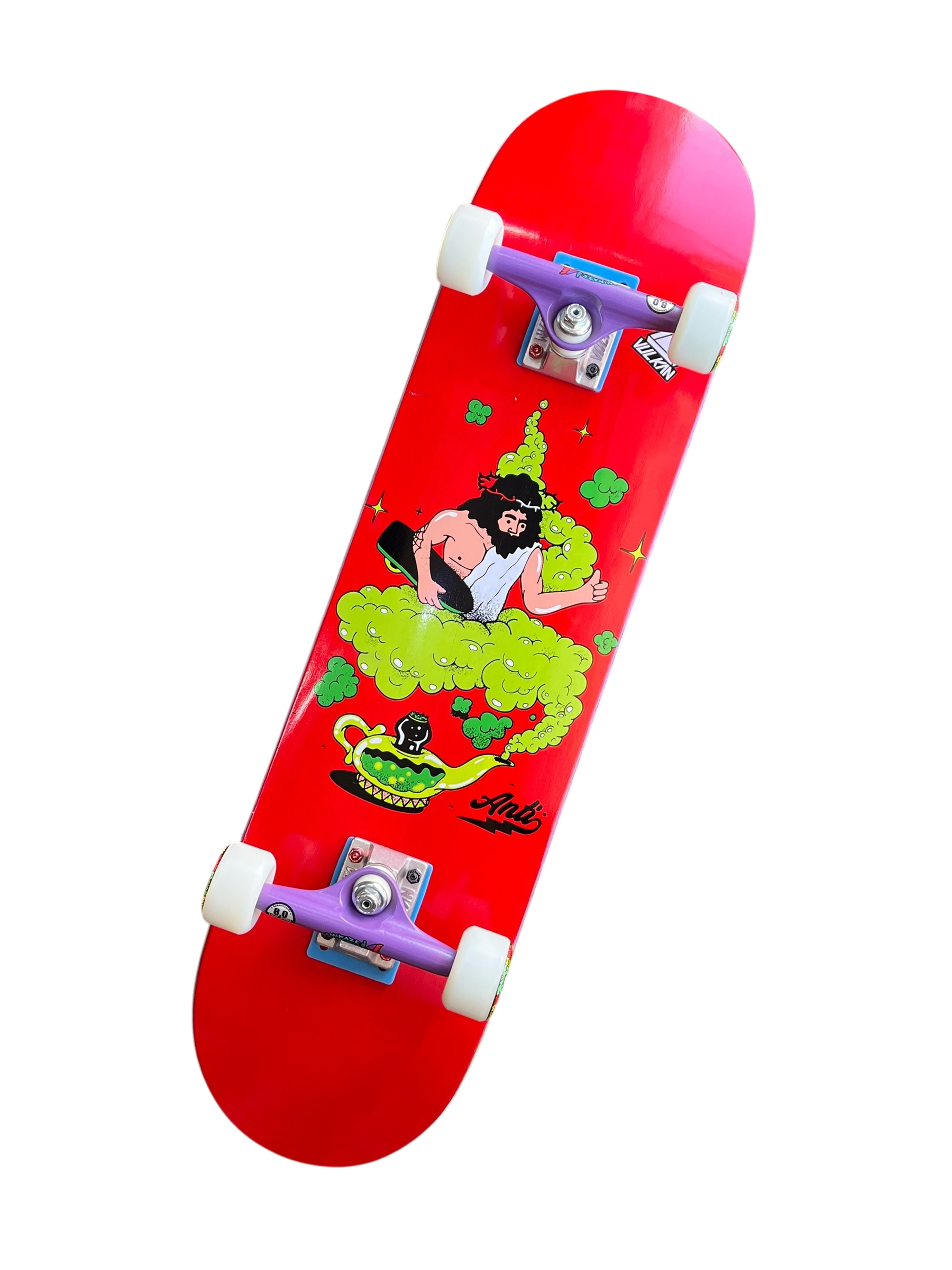 Skate antifashion roja genio lámpara