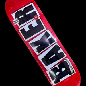 Tabla para patineta profesional Baker 8.3875" Logo fondo rojo