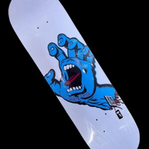 Tabla para patineta profesional Santa Cruz Mano azul Scream 8.25"