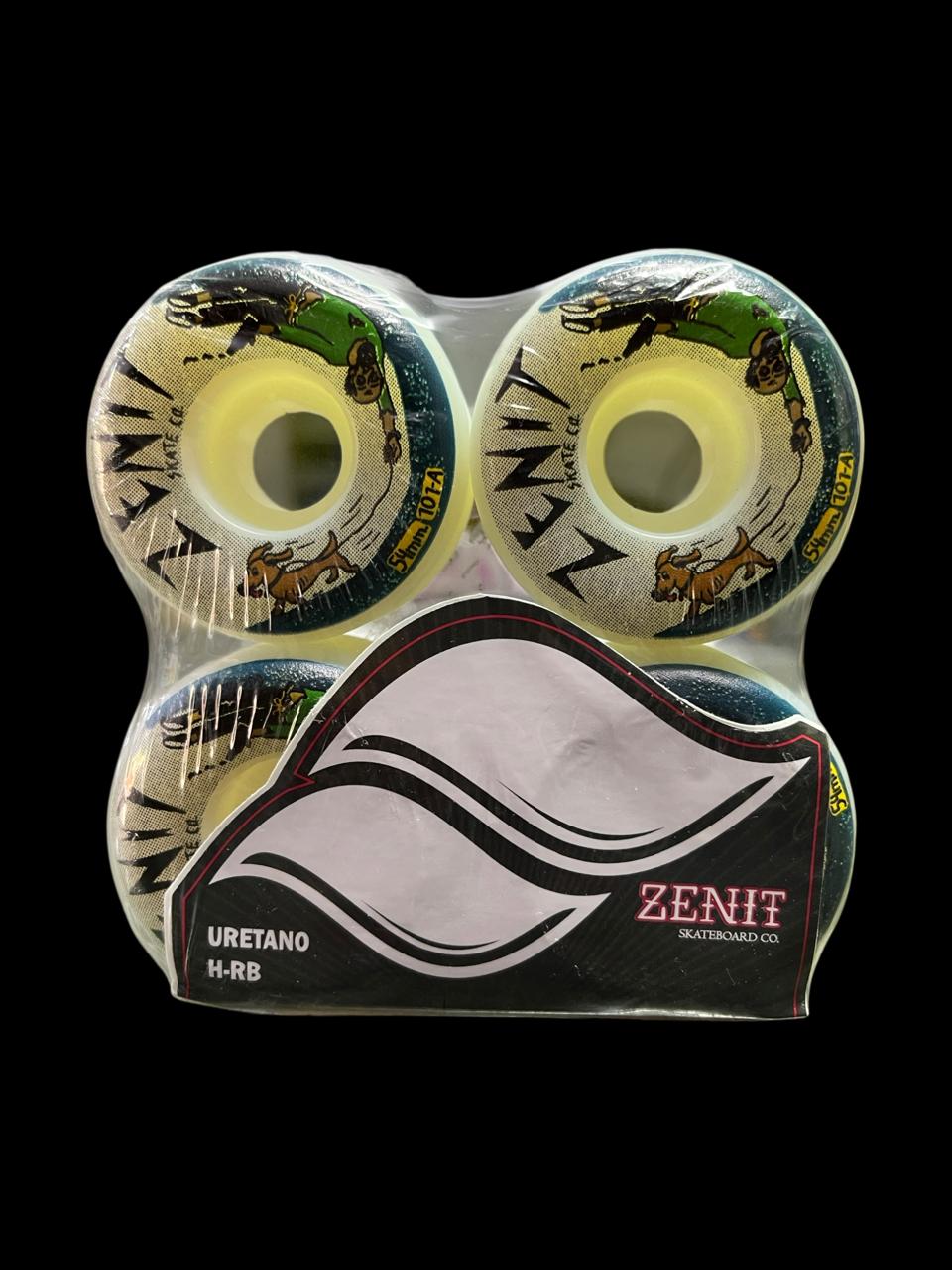 Set de llantas Zenit Con diseño de perro y persona 54 mm 101A