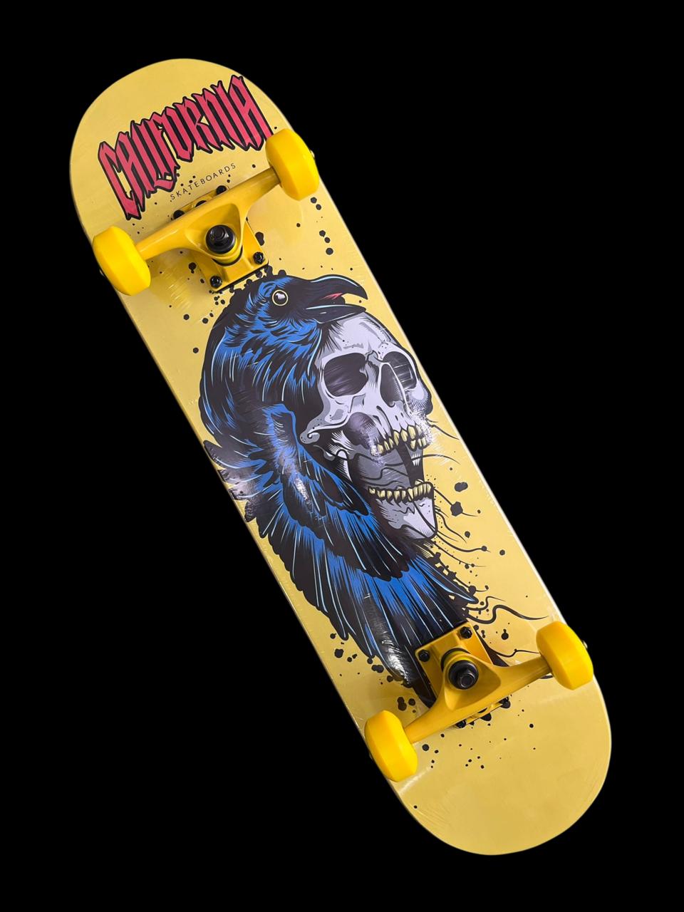 Skate semi profesional California Calavera y Cuervo