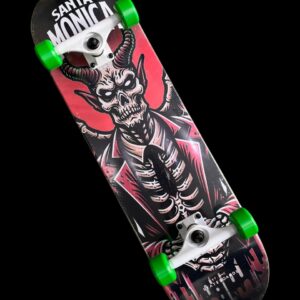 Skate profesional básica Santa Mónica Calavera con cuernos