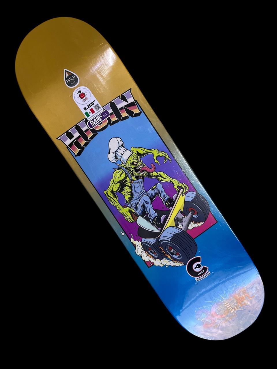 Tabla para patineta profesional TRICOLOR Zombie Chef 8.5″
