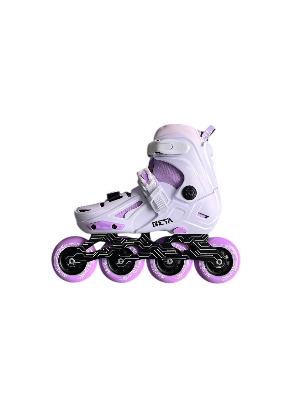 Patines BETA en línea Retractiles Blancos/ Lila