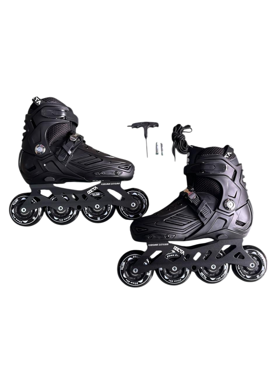 Patines BETA en línea Retractiles Negros - Image 2