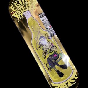 Tabla Deck para patineta profesional marca BEAT Botello dorada 8.5"