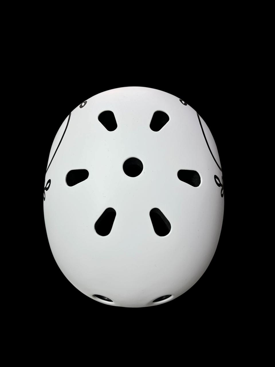 Casco profesional marca nacional Antifashion color blanco en varias tallas