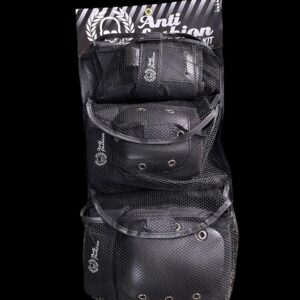 Kit de protecciones marca nacional Antifashion color negro talla XL