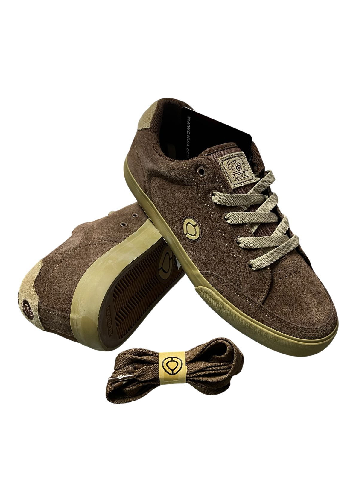 Tenis Americanos Circa AL50 slim cafe gamuza
