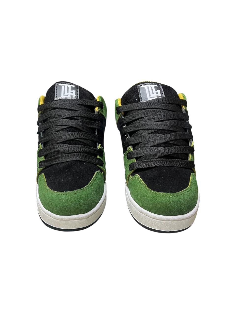 Tenis Nacionales Under Shoes modelo Gladiador Verde negro/Amarillo en varias tallas