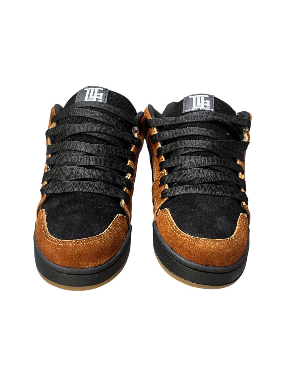 Tenis Nacionales Under Shoes modelo Gladiador Negro/Canela en varias tallas