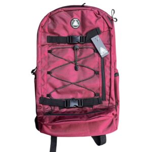 Mochila Vulkan porta skate Rojo vino