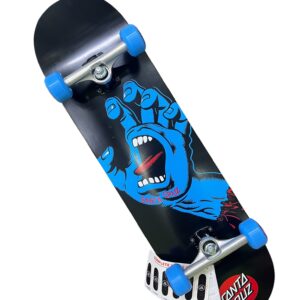Patineta Skate Santa Cruz 8.0 pulgadas Screaming hand negro azul