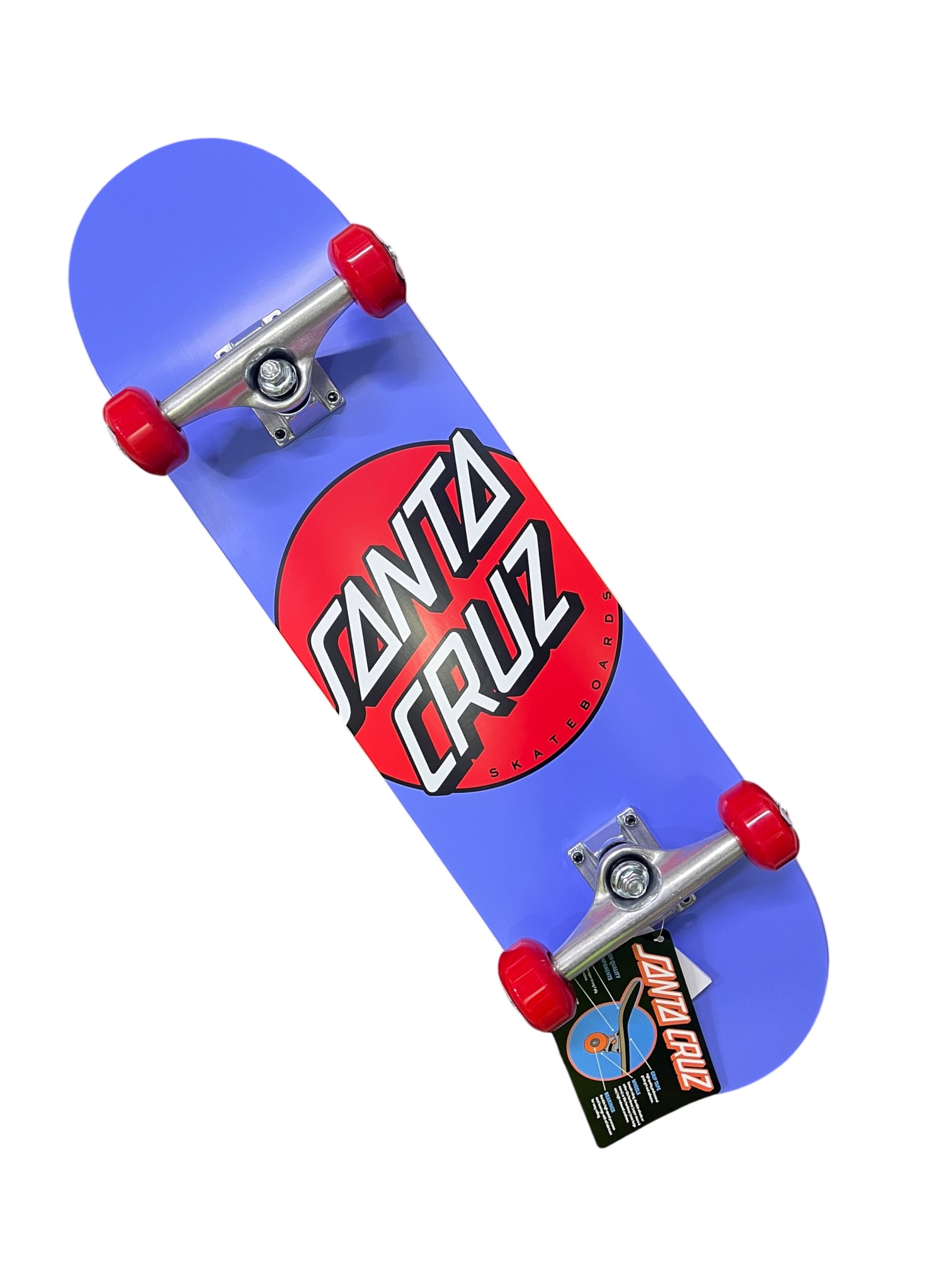 Patineta Skate Santa Cruz 7.75 pulgadas Logo classic azul, rojo