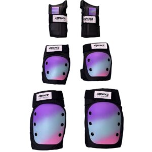 Kit de protecciones V roller color negro con multicolor talla M