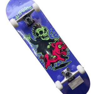 Skate semi profesional California esqueleto verde