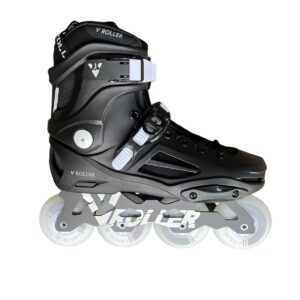 Patines en línea V-Roller Negros con ruedas LED RGB